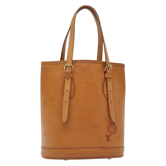 LOUIS VUITTON Nomad Leather Bucket PM Shoulder Bag Beige M85001 LV Auth yk19293 - Picture 1 of 16